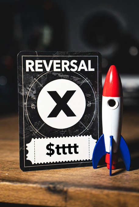 The image features a small toy rocket with a price tag of $1,000 attached to it. The rocket is positioned next to a black and white card that says "Reversal X" written on it. The combination of these elements suggests that this could be an advertisement or promotional material for the toy rocket, possibly used by a company selling such items.
