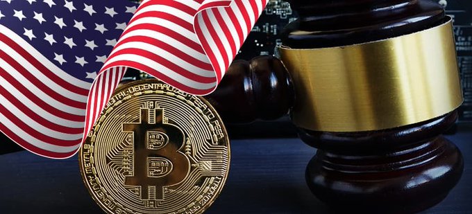 A gold Bitcoin coin rests beside an American flag and a wooden gavel, symbolizing the intersection of U.S. policy and cryptocurrency regulation as the White House and CFTC prepare for key meetings to shape the nation's crypto roadmap.