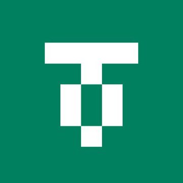 A green logo featuring a stylized white letter "T" composed of geometric blocks, representing Tether (USDT), accompanies news of USDT0 expanding liquidity between Ethereum and Tron with transfer limits up to $20 million. The iconic "T" emblem visually anchors the announcement about enhanced cross-chain stablecoin infrastructure.