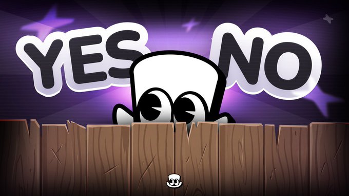 A cartoon character peeks over a wooden fence with "YES" and "NO" displayed in large letters above, representing a community poll about whether Solana remains the home of memecoins amid growing competition from Base, BNB, and Robinhood Chain. A small smiley face sits at the bottom of the fence, reinforcing the playful, voting-themed visual tied to the Daily Pot prediction game.