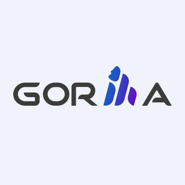 The 'GORILLA' logo featuring a stylized gorilla head design with blue and purple stripes.