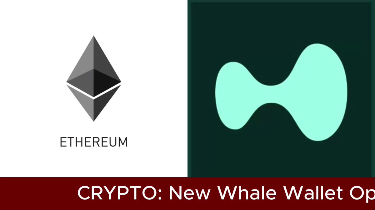 The image shows an advertisement for a cryptocurrency called "Crypto: New Whale Wallet Op" with two logos displayed side by side against a gray background. The text below the logos indicates that a new wallet has opened with a capital value of $60 million, suggesting potential returns on investment in the cryptocurrency market. The website URL is provided beneath the logos as well - "https://www.newwavewallet.op".