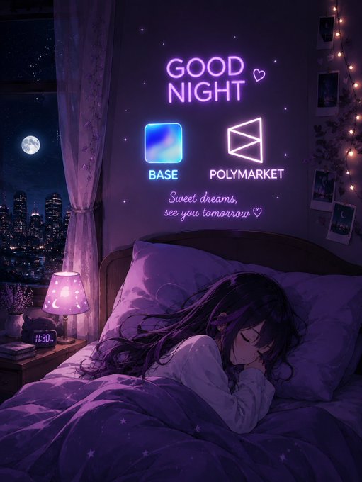 𝕏 family is a character from an anime series, and they are sleeping in their bed at night. The post is about a sleepover party for the 𝕏 family with friends, where they will be staying up late watching anime together.