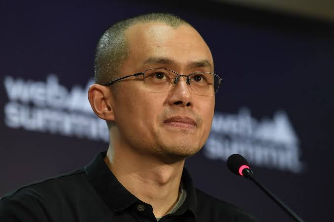 Binance founder Changpeng Zhao (CZ) speaks at the Web3 Summit, pictured here in a black polo shirt beside a microphone, with the post referencing his recent comment that millionaires will soon struggle to afford even a single Bitcoin.