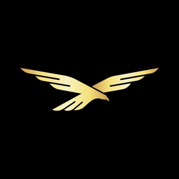 A golden eagle emblem with outstretched wings is centered on a black background, likely representing the World Liberty Financial (WLFI) brand associated with the announcement of its new USD1-settled perpetual markets on Aster DEX.