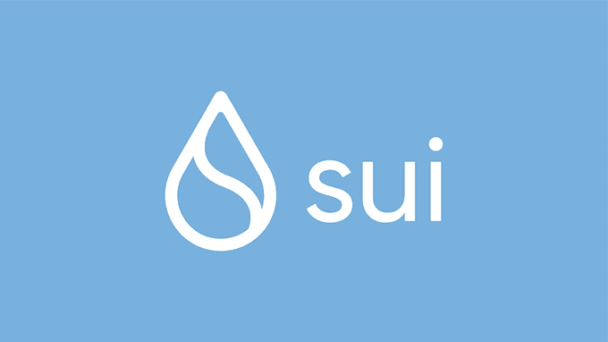 The image shows an illustration of a water drop logo, which is blue with white lines representing the shape of a drop. Below this logo, there is text that reads "sui" and "down again for the 3rd time this month". This suggests that the network has experienced multiple outages or disruptions in recent months. The post also mentions that ICP (Internet Connection Provider) has never had a single full network outage since its Genesis stage.