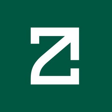 The image shows a dark green square featuring a stylized white letter "Z," which is the logo of ZetaChain (ZETA), the cryptocurrency mentioned in the post proposing to shut down its L1 to migrate to Solana.
