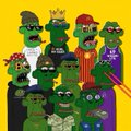 A diverse group of cartoon-style zombie characters with various green skin tones, outfits, and accessories against a yellow background, representing the "DumbList" NFT collection being minted on OpenSea.

Source: opensea.io/collection/dum, 239/969 minted so far. ATM, people from the DumbList are minting. Public MINT starts in 30 minutes.