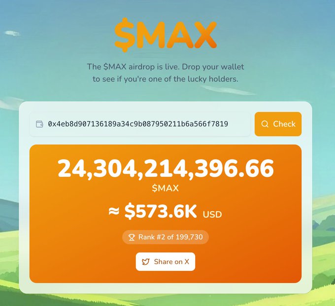 The image shows a screenshot of an online banking page that displays information about a stimulus check. The text on the screen indicates that if you hold $HYPE, you will receive a stimulus check as airdrop. This suggests that there might be some kind of online promotion or offer related to Hyperliquid in the background. The post provides additional details and links for those who want more information on how to claim their stimulus check and what they can do with it.