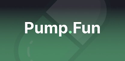 The image displays the "Pump.Fun" logo in white text against a green gradient background. The logo directly relates to the post, which speculates on the platform's potential future valuation of $40B as a dominant force in launching and trading on-chain culture.