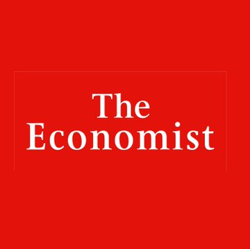 The image displays The Economist's logo in white serif text on a solid red background. It serves as a source attribution for the accompanying post about perpetual futures contracts extracting 10% yearly from long positions and Arthur Hayes' role in designing the funding rate system that drains retail crypto traders.