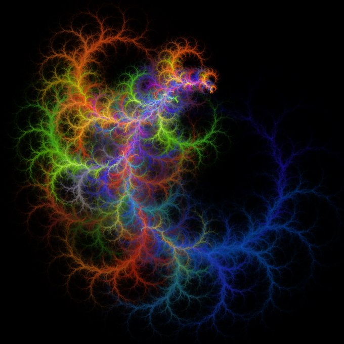 The image features a large, colorful, abstract design that appears to be a digital art piece or an illustration of a tree with many branches. The colors used are vibrant and diverse, creating a visually striking effect against a black background. The image is accompanied by text that reads "Happy Wednesday 4 Minted Thank you so much @CarloBonazza1 @The5thForce0_0 @lukas_trips for collecting". This suggests that the artwork may be related to a specific event or celebration, possibly on a Wednesday, and it has been created as a token of appreciation from someone named Carlo Bonazza.