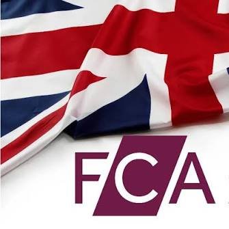 The image features the Union Jack flag alongside the letters "FCA," symbolizing the UK's Financial Conduct Authority in connection with its newly published guidance on crypto regulatory framework.