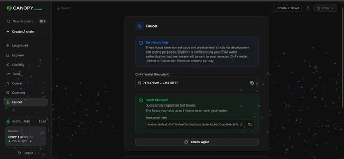The image shows a screenshot from a Twitter account that has been recently interacted with. A user, possibly someone named John, has sent a tweet or posted a status, which indicates they have been actively participating in the online community. The content of this post highlights an ongoing project at CanopyFAM. This project aims to create a network called @CNPYNetwork for trading tokenized assets on various chains such as Ethereum and Bitcoin Cash, providing real-time access to new activity on the blockchain ecosystem. The user's account has been active on this network during the past few days, engaging with other users and participating in discussions or discussions that are happening at this moment.