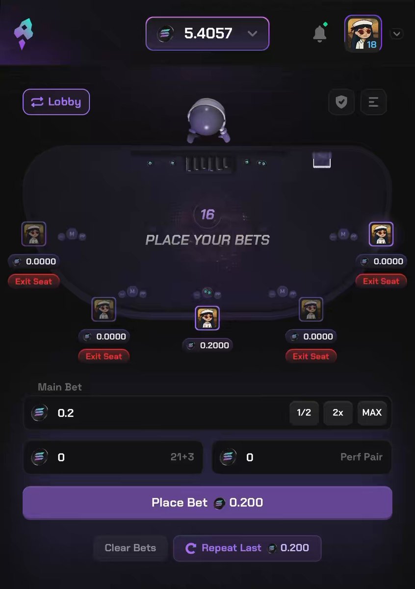 The image shows a poker game interface with purple and black colors, displaying various elements such as tables, players, and their positions. The main focus of the image is a table that has been won by a player named "solpump". This player has managed to win 5 solps in one session, which is an impressive feat. The post also mentions that there are other players who have played against this player, but they haven't been able to beat him yet.