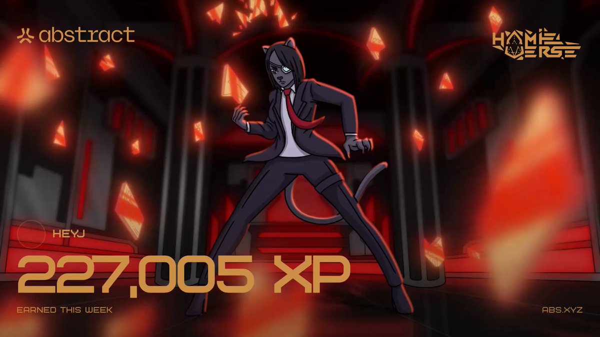 The image features a cartoon cat character wearing a suit, standing in front of a red brick wall with orange flames coming out from behind it. The cat appears to be dancing or posing for a photo. In the background, there are other elements that contribute to the overall scene, such as a building and some text. The post includes an image of the cartoon cat character wearing a suit and standing in front of a red brick wall with orange flames coming out from behind it.