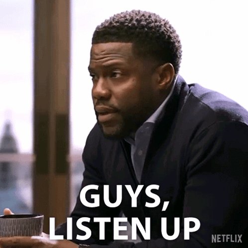 The image features a man sitting at a table with his head tilted back, looking off into the distance while holding a cup of coffee. The caption reads "Guys, listen up" which seems to be a reference to a recent post on Twitter by @lilreom about the importance of listening in relationships and how it relates to the content creator's work at TDBN.