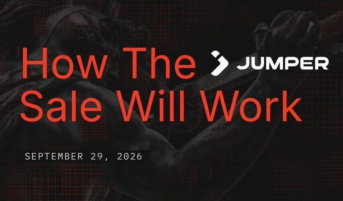 A dark, dramatic graphic announces "How The Sale Will Work" with the Jumper logo, dated September 29, 2026.