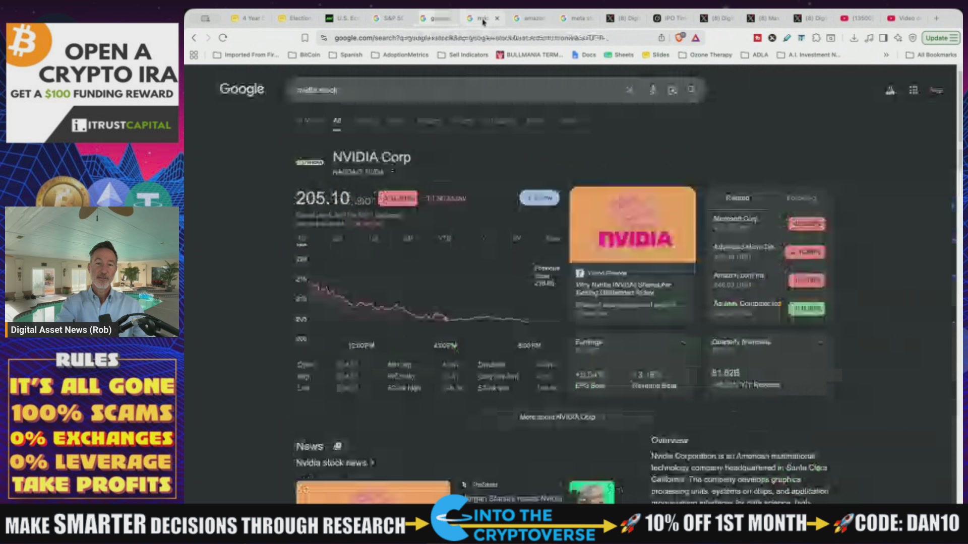 The image shows a computer screen displaying a website called "bitcoinandthespacexpert.com". The website appears to be related to Bitcoin, as indicated by its name. It also has information about the SpaceX IPO, which might be of interest to those who are interested in both cryptocurrency and space exploration.