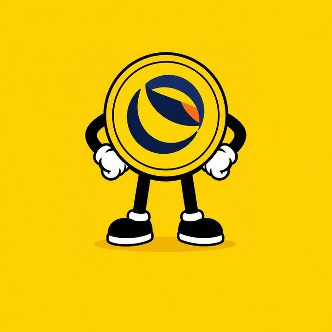 A cartoon gold coin character with a blue 'e' logo, wearing white gloves and black shoes, stands confidently with hands on hips against a yellow backdrop.