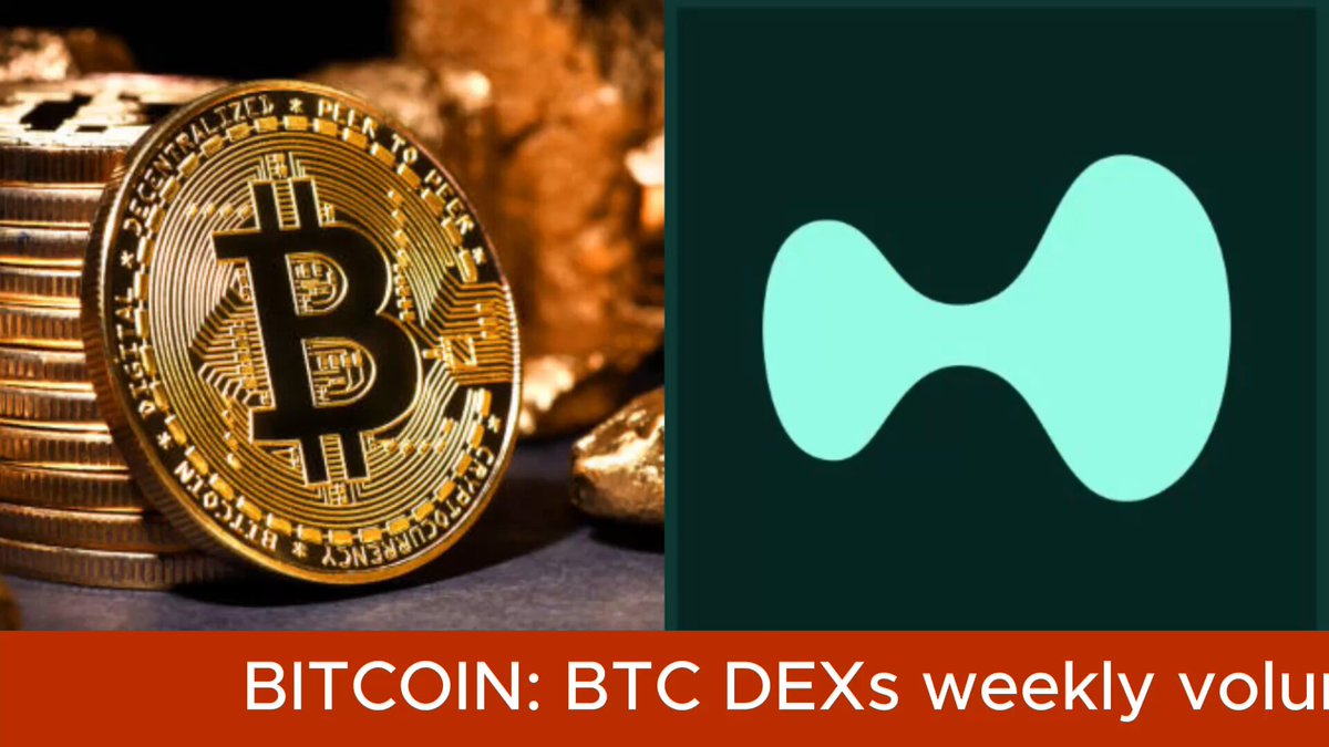 The image shows a Bitcoin coin icon placed above some stacks of gold coins, with the text "bitcoin" at the top left corner, indicating the coin's importance within the context of the image. The same coin is also featured in an infographic that showcases the rise in Bitcoin and related cryptocurrencies, specifically Bitcoin DEX volumes. These DEXs have been gaining traction over the past week, reaching new highs in value and volume growth. According to Defillama's data, Bitcoin and other DEXs have seen a surge of over 50% in value and 7% increase in weekly volume. Bitcoin and Bisq, being the leading DEXs at the moment, are spearheading this momentum in the market.