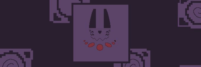 A pixel-art style purple square character with a simple smiling face and a red beaded necklace is displayed against a matching purple background. The image appears to be promotional artwork for the advertised free mint giveaway to NFT project @RIFTHOOD.