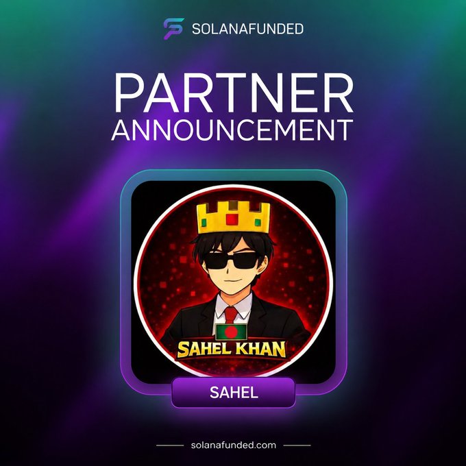 The image features a poster with a cartoon character wearing sunglasses, a crown, and a suit, which appears to be a character from a video game or streaming platform. The text "Partner Announcement" is written above the character's head, indicating that there might be an announcement related to the partnership between the two parties involved in the image.