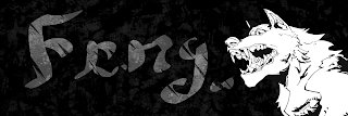 The image features a stylized "Fang" logo with a fierce wolf head design alongside the text. It serves as the branding for the FANG Genesis NFT Giveaway mentioned in the post, where participants can win from a 5000-supply collection on the EVM chain.