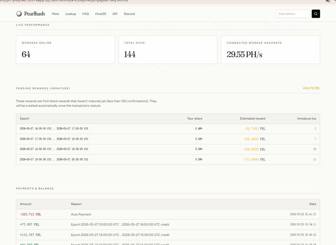 The image shows a screenshot of a website's webpage with a list of transactions, and it appears that there are two ongoing transactions. These transactions involve payments for the services provided by the website. There is also an item titled " pearlbridge" which may be related to the currency exchange happening on this website. The website has a user-friendly interface and clearly explains how users can use the service for exchanging tokens, making it easy to understand and engage in the transactions. This information seems relevant to the post that mentions the ongoing transactions and the importance of Pearl bridge for web3.okx.com/zh-hans/token/ ... .