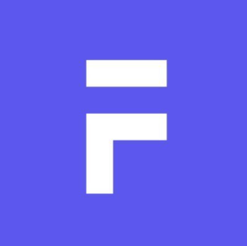 A purple square logo featuring the letter "F" in stylized white typography, representing Figure, the onchain lender whose loan volumes surged 132% year over year in Q2.