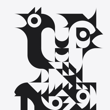 An abstract black-and-white geometric illustration featuring stylized birds and geometric figures. It accompanies a call for contributions to the “DEADLINE Set,” with submissions closing August 30.