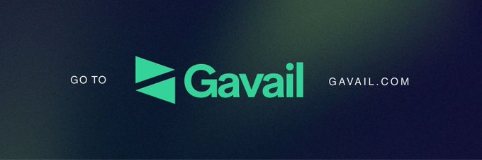A dark blue promotional banner featuring a green logo and the text 'Gavail' with 'GO TO' on the left and 'GAVAIL.COM' on the right.