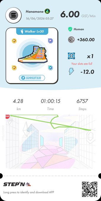 The image depicts a mobile device screen with a fitness app that tracks steps taken, calories burned, and distance traveled. The app shows a map of a city skyline as part of its tracking system. The accompanying post provides step-by-step instructions on how to use the app and shares additional information about the app's features.