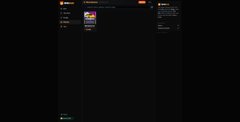 A very dark, low-resolution screenshot showing what appears to be a webpage or application interface with minimal visible content.