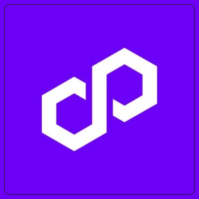 The image features the white Polygon logo on a purple background, symbolizing Polygon's Ithaca hardfork deployment.