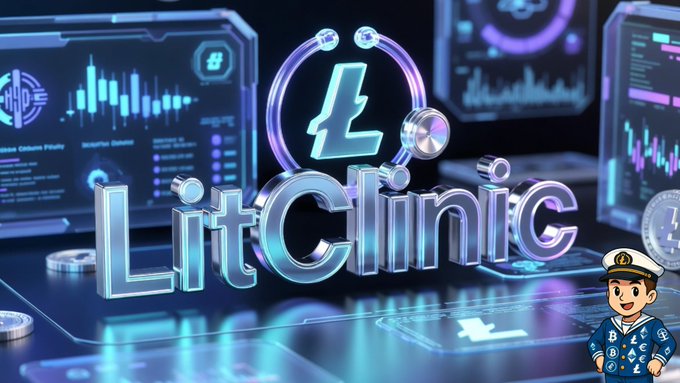 Introducing @litclinicxyz on @LitecoinVM ecosystem, this image captures the essence of a next-gen on-chain experience that transforms your wallet into a living profile. The clinic Report within promises a full wallet health analysis, emphasizing a unique approach to cryptocurrency where your activity becomes your identity.