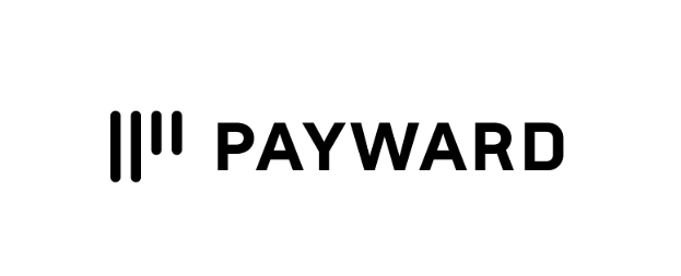The logo for Payward is displayed, featuring black vertical lines alongside the company name in bold black text.