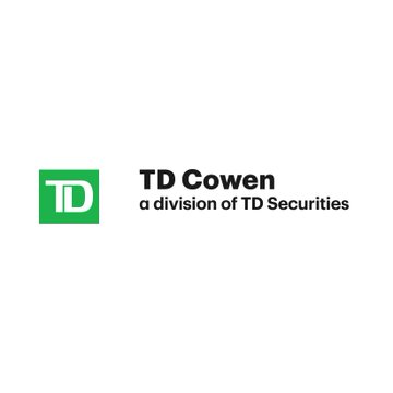 The image shows the TD Cowen logo, a division of TD Securities, which is the firm referenced in the post that maintained its Buy rating and $260 price target on Strategy, citing the company's decision to pause Bitcoin purchases as a sign of improved balance-sheet discipline.