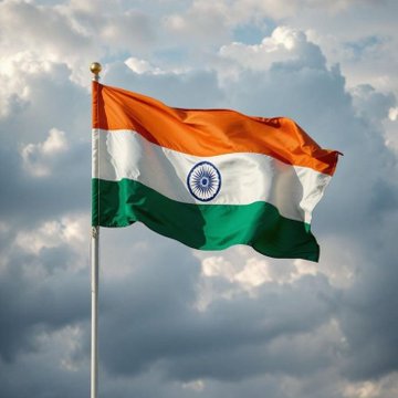 The Indian national flag waves against a cloudy sky, symbolizing the nation at the center of the post's discussion about the Reserve Bank of India's push to ban cryptocurrency despite India being one of the world's largest crypto markets. The flag serves as a visual representation of the country whose regulatory stance on digital currencies is being questioned, reinforcing the post's message that innovation in crypto cannot simply be prohibited.