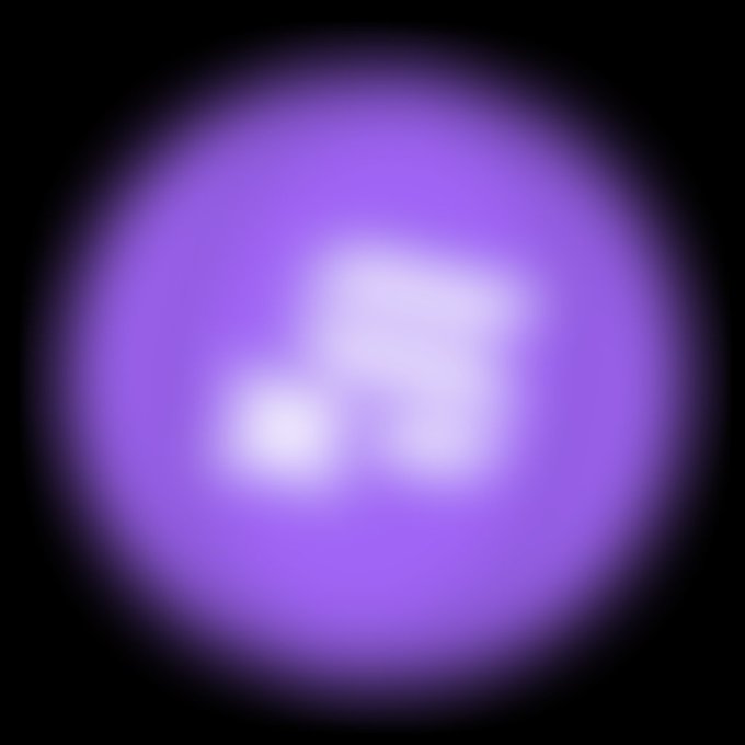 The image features a purple circle with a white outline, which appears to be a logo or symbol. It is slightly blurred, giving it a dreamy appearance. The background of the image is black, making the purple circle stand out prominently. The caption "Every day we get closer and closer to CLARITY" suggests that the image might be related to a business or organization striving for transparency and openness in their operations.