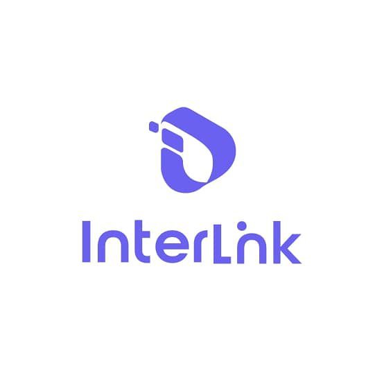 The image shows the Interlink logo, featuring a purple stylized "i" icon with a link/chain design above the wordmark "InterLink." The logo relates to the post's theme of early adoption of revolutionary technology, as InterLink is a Web3 platform offering crypto/DeFi services designed to make blockchain technology accessible before it becomes mainstream.