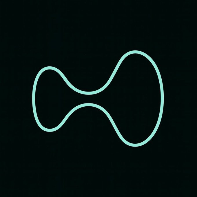 The image features a black background with a green line that appears to be a loop or a series of loops, creating an interesting visual effect against the dark backdrop. The caption above the image reads "hype 钱包里面有USDH 记得去无损换一下 USDC", which is likely related to the green line in the image, possibly indicating a connection between the loops and a specific event or concept.