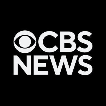 The image shows the CBS News logo, featuring a white eye icon next to the bold white text "CBS NEWS" on a black background. The accompanying post announces CBS News as the latest major news outlet to partner with Kalshi, a prediction market platform, for coverage of the upcoming US midterm elections.