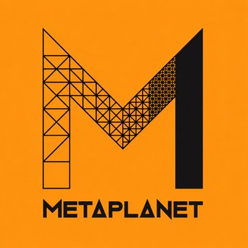 The image displays the MetaPlanet logo, featuring a stylized black "M" with a geometric triangle pattern on an orange background, with "METAPLANET" written below. The post references the company MetaPlanet's notable Q3 Bitcoin trading activity—selling 10,000 BTC for ~$790M and then repurchasing 11,000 BTC for ~$950M to showcase its market liquidity.