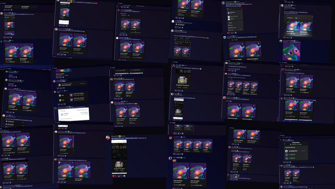 The image shows a grid of 16 different posts or pages displayed on a computer screen. The posts cover various topics such as social media, gaming, and other interests. One of the posts highlights that there are more than 150+ @LegacyWeb3io users in the community, with over half of them being @TeamExplorers. This group is known for their dedication to the game @Autoplay, which has generated a significant amount of profit for the community. The posts also discuss the importance of allocation chances and how they can be used strategically by players to maximize their gains.