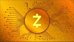 The image features a large, circular logo with a gold center that displays the letter "Z" surrounded by lines of varying thicknesses. The background of the image is a gradient transitioning from yellow at the top to orange at the bottom. In the corner of the image, there is text that reads "THIS IS ABSOLUTELY CRAZY!!! Claude Opus 4.8 just helped uncover a bug that could have created unlimited $ZEC. The flaw had been hiding inside Zcash’s code for YEARS."