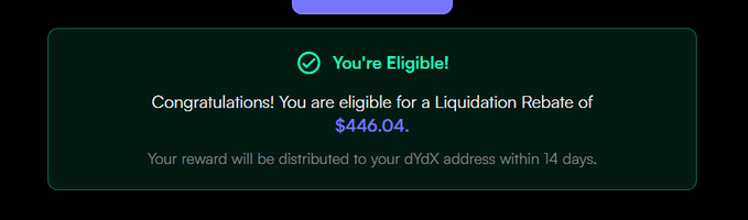 The image displays a banner with information related to an account, which could be from a cryptocurrency exchange or another type of online platform. The main focus of this content is the congratulatory message that reads "Congratulations! You're eligble!" This indicates that the user has successfully met some requirements or achieved something significant and is now being recognized for it. The rest of the information on the banner appears to be in a foreign language, possibly related to another country where the user resides, but it does not provide any additional details beyond "You're eligable!".