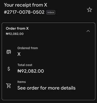 This image shows a receipt from "X" for #92,082.00, representing a subscription cost that the poster claims is significantly cheaper than $200/month due to the lower cost of living in Nigeria.