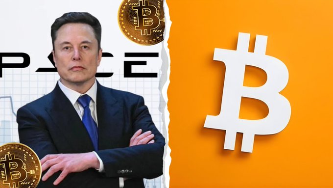 The image shows a man dressed in a suit standing next to a piece of paper. The text on the image reads "SpaceX is filing its IPO today at a $2,000,000,000,000 valuation and every single share sold will come with 18,000 Bitcoin sitting behind it!!! Is the FIRST publicly traded TRILLION dollar Bitcoin company arriving TODAY?!!". This juxtaposition of the man's suit against the abstract concept of Bitcoin creates a visual representation of the value placed on both physical currency and digital assets. The image highlights the potential power and reach of companies like SpaceX in shaping modern economies, as well as the evolving nature of wealth distribution through innovative digital platforms like cryptocurrency.
