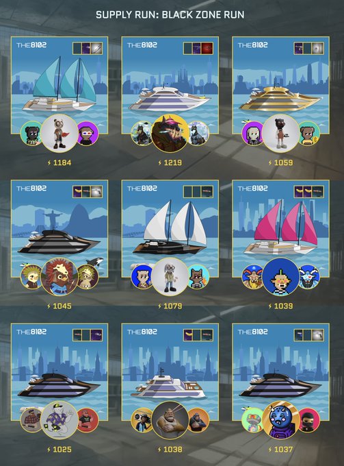 The image features a poster for a video game called "Black Zone Run", which involves collecting resources from various locations, including black zones run by different characters. The poster showcases nine different types of boats, each with unique designs and colors, representing the characters that can be found in these black zone runs. The boats are arranged in a grid-like pattern on the poster, making it easy to compare their features and select one for play. The game is designed to be engaging and fun, offering players an immersive experience as they navigate through these virtual black zones and collect resources to progress further in the game.